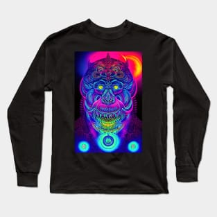 Psychedelic Pop art - MONKEY Long Sleeve T-Shirt